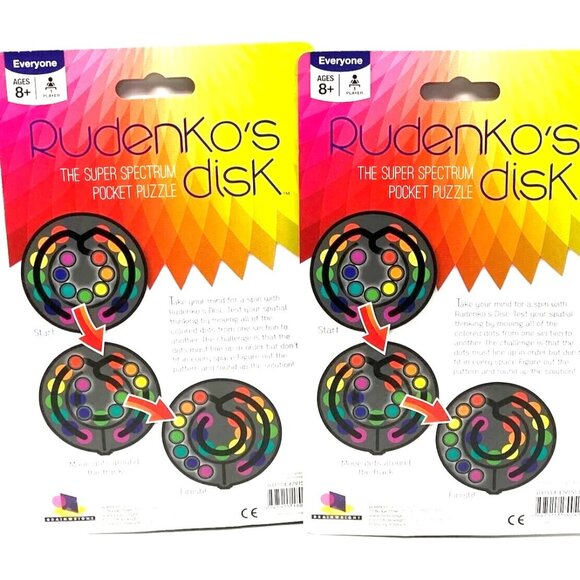 Brainwright Rudenko's Disk Super Spectrum Pocket Puzzle - Picture 3 of 4